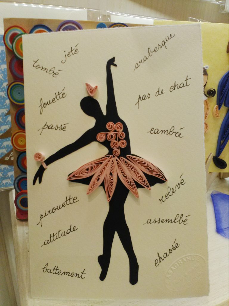 Biglietto Ballerina Stilizzata Casagrande S Cards